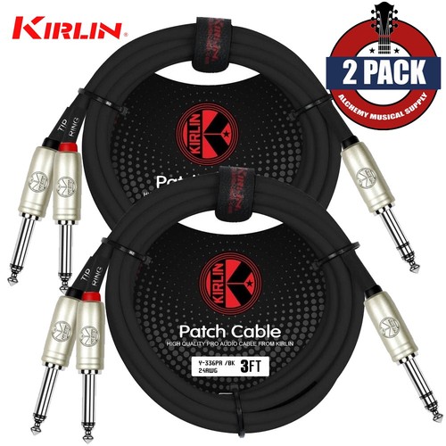 Pack kirlin 3ft trs - 2-pack, 1/4"