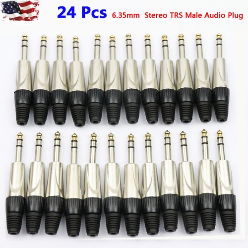 Pcs 35mm male stereo - 6.35mm,